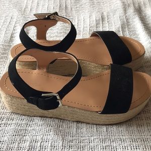 Black Platform Espadrilles